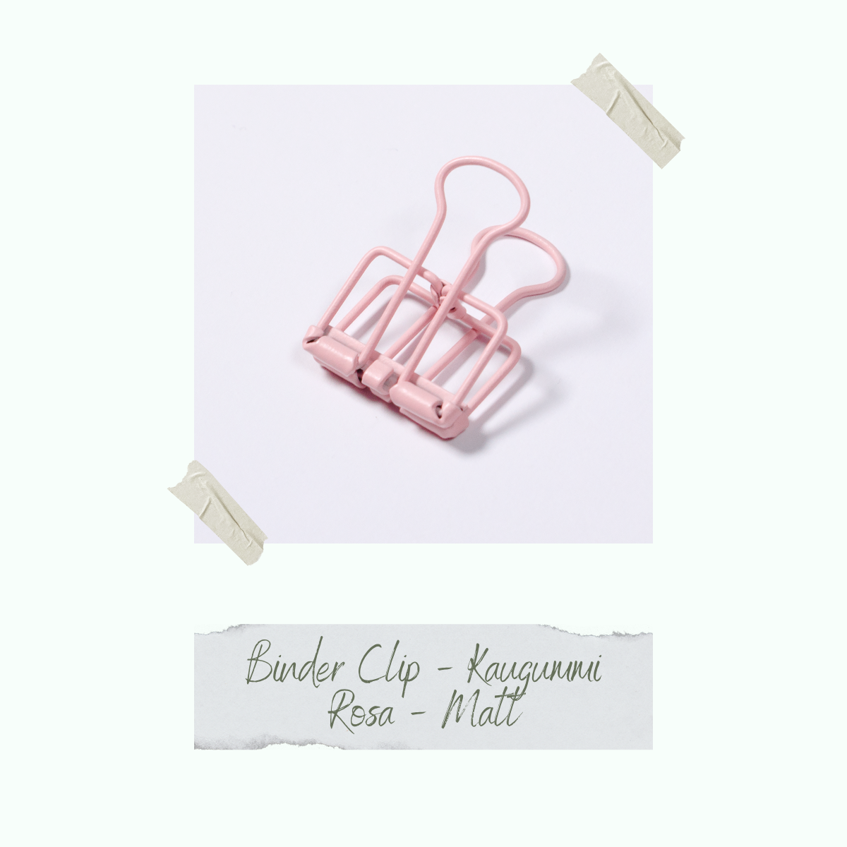 CD-ZB-025_Binder-Clip-Kaugummi-Rosa-Matt-einzeln