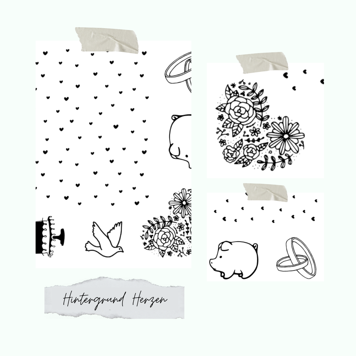 Hintergrund-Herzen