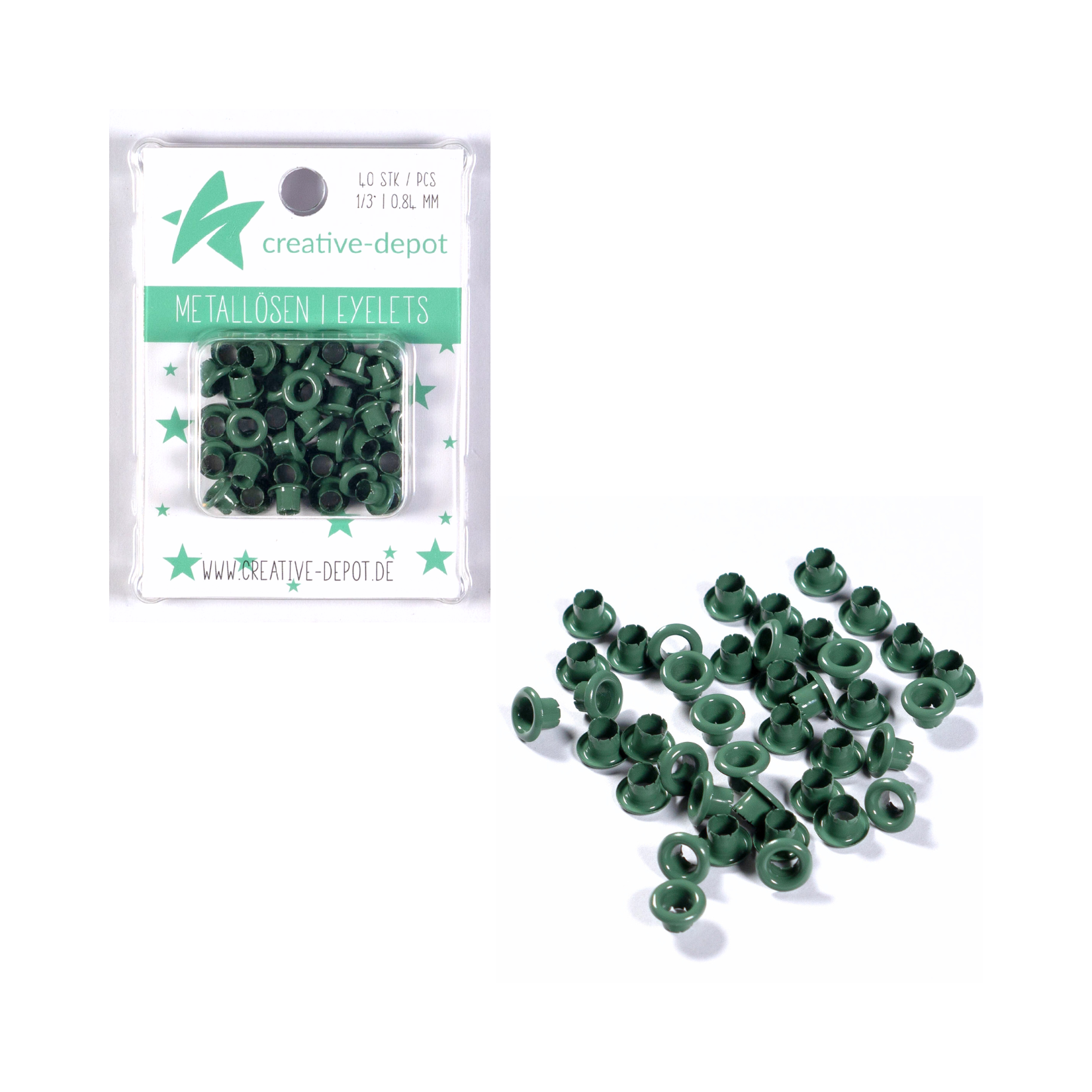 Eyelets - Moos - 8 mm