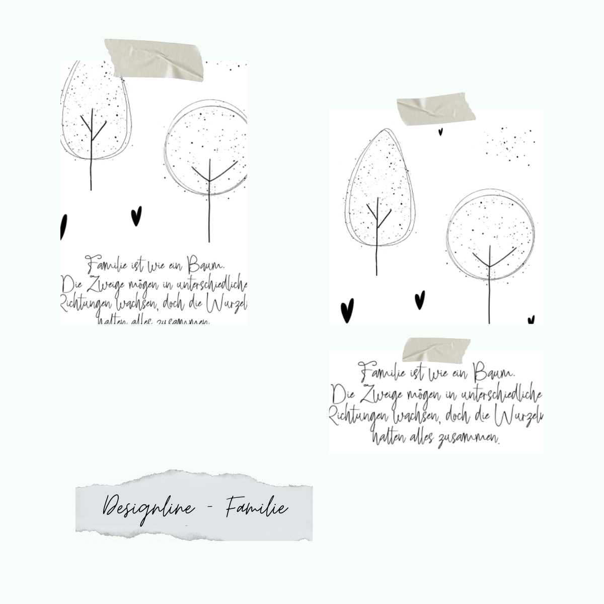 Designline-Familie Set de sellos - Designline - Familie