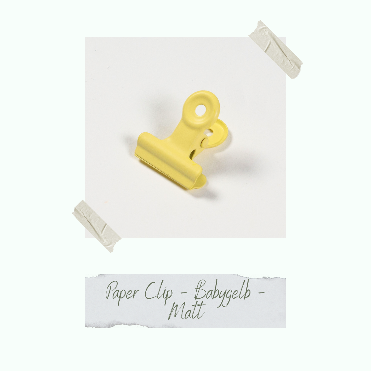 CD-ZB-070_Paper-Clip-Babygelb-Matt Paper Clip - Babygelb
