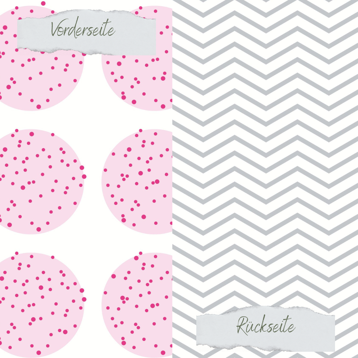 Designpapier - Designline - Scrapliebe - Sommerspaß - Chevron uni - Doppelseitig bedruckt