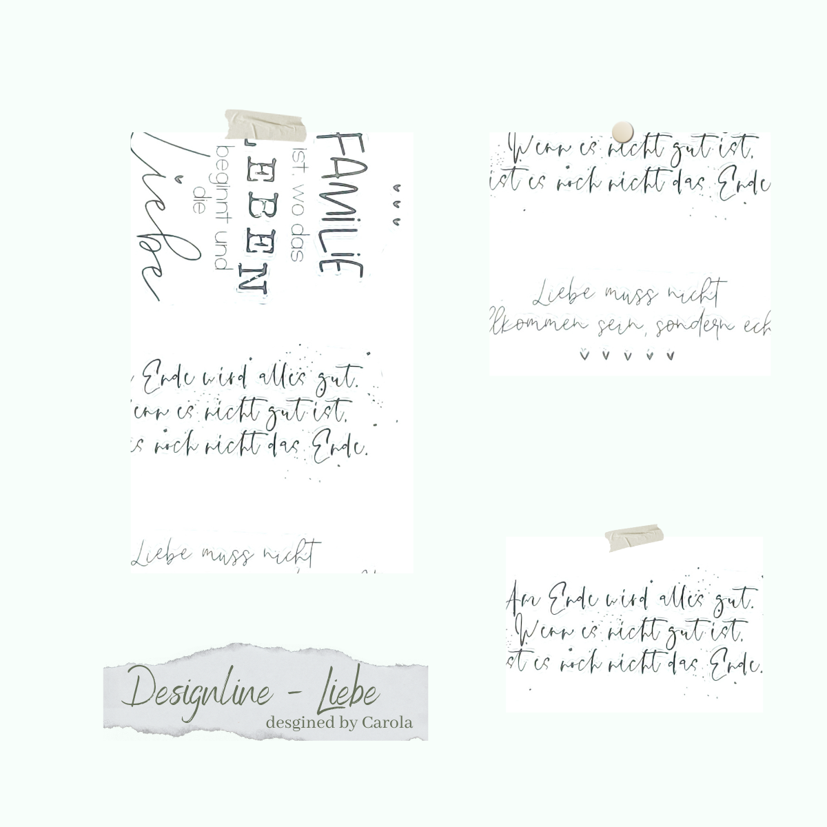 Stamp set - Designline - Liebe