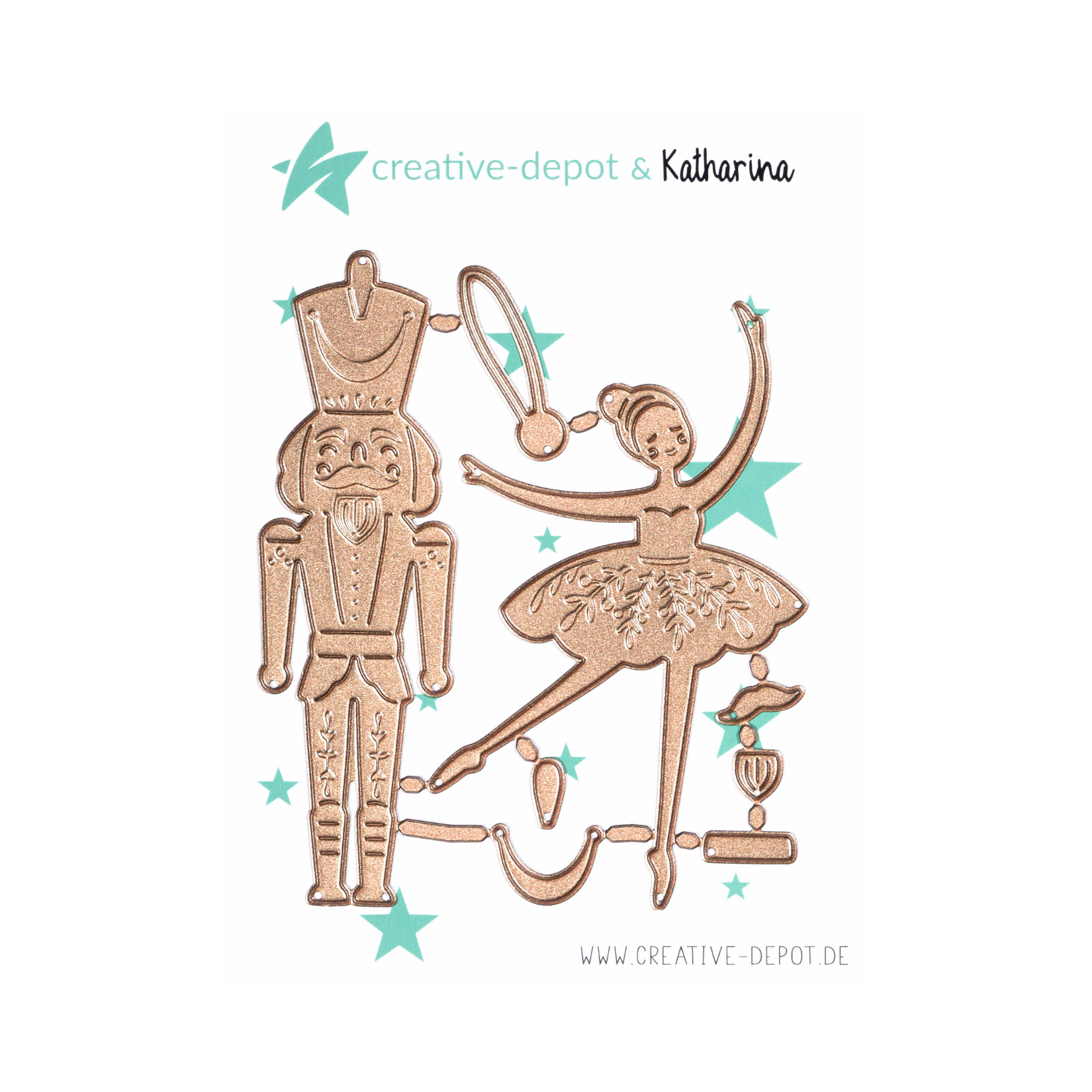 Die - Nostalgie Anhänger - Nussknacker & Ballerina