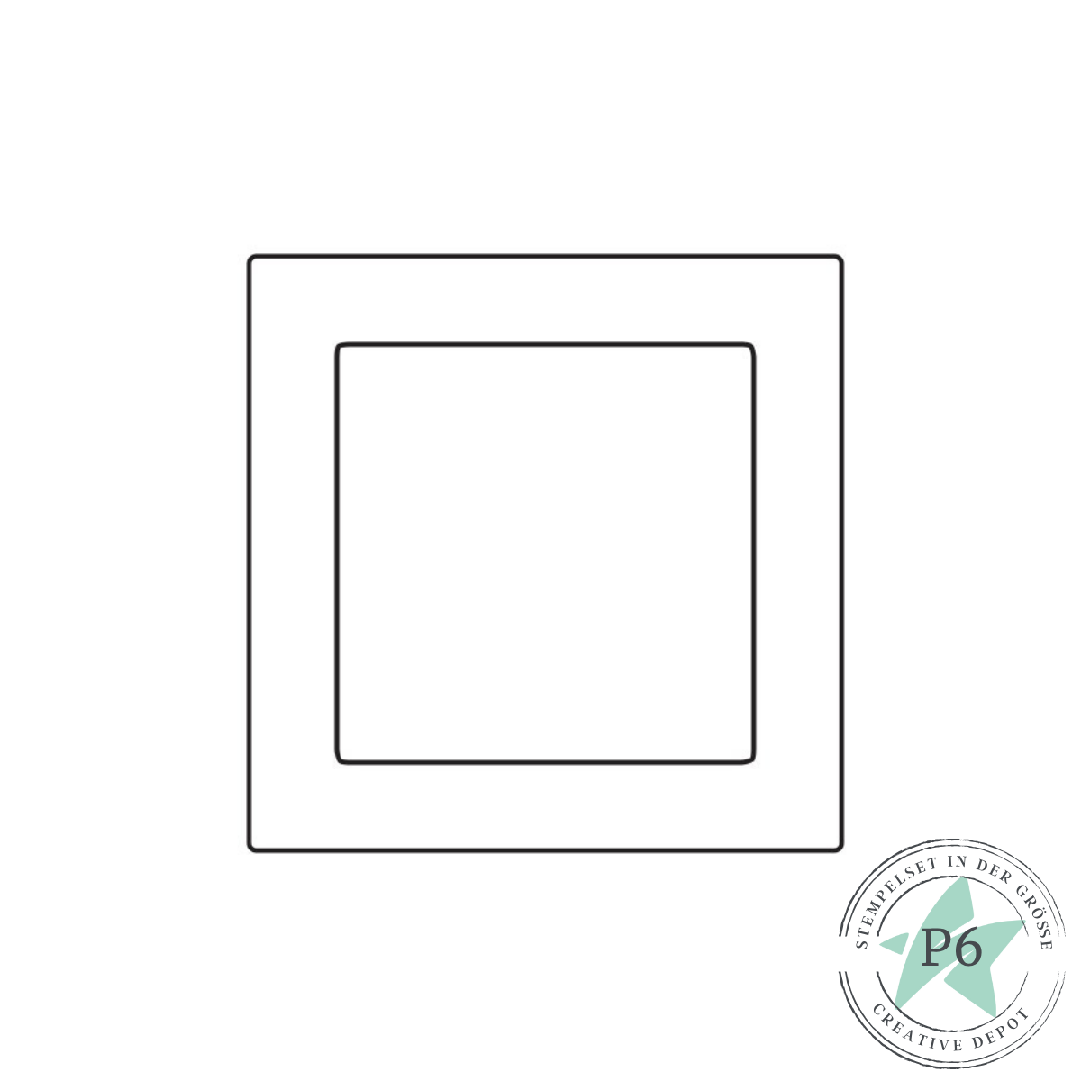Stempelset - Großer schlichter Rahmen