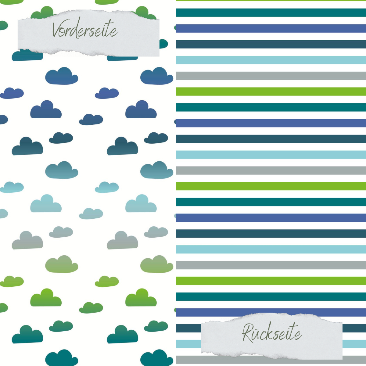 Designpapier - Designline - Scrapliebe - Reise - Schmale bunte Streifen - Doppelseitig bedruckt