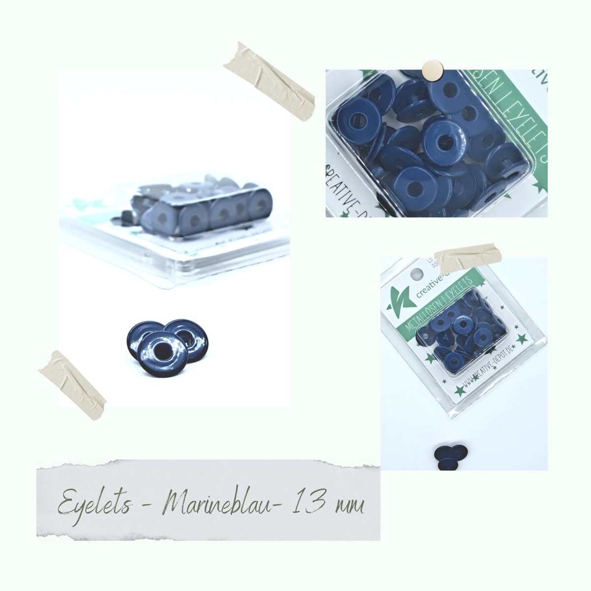 Eyelets-Marineblau-13mm