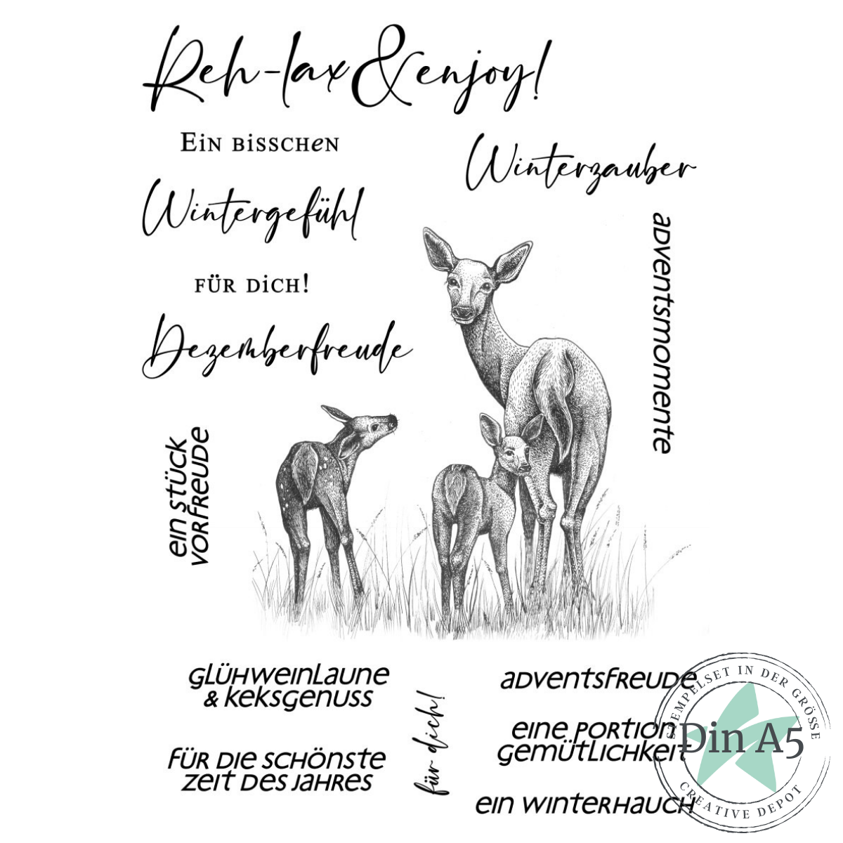 Stempelset - Reh-lax & enjoy Stempelset - Reh-lax & enjoy
