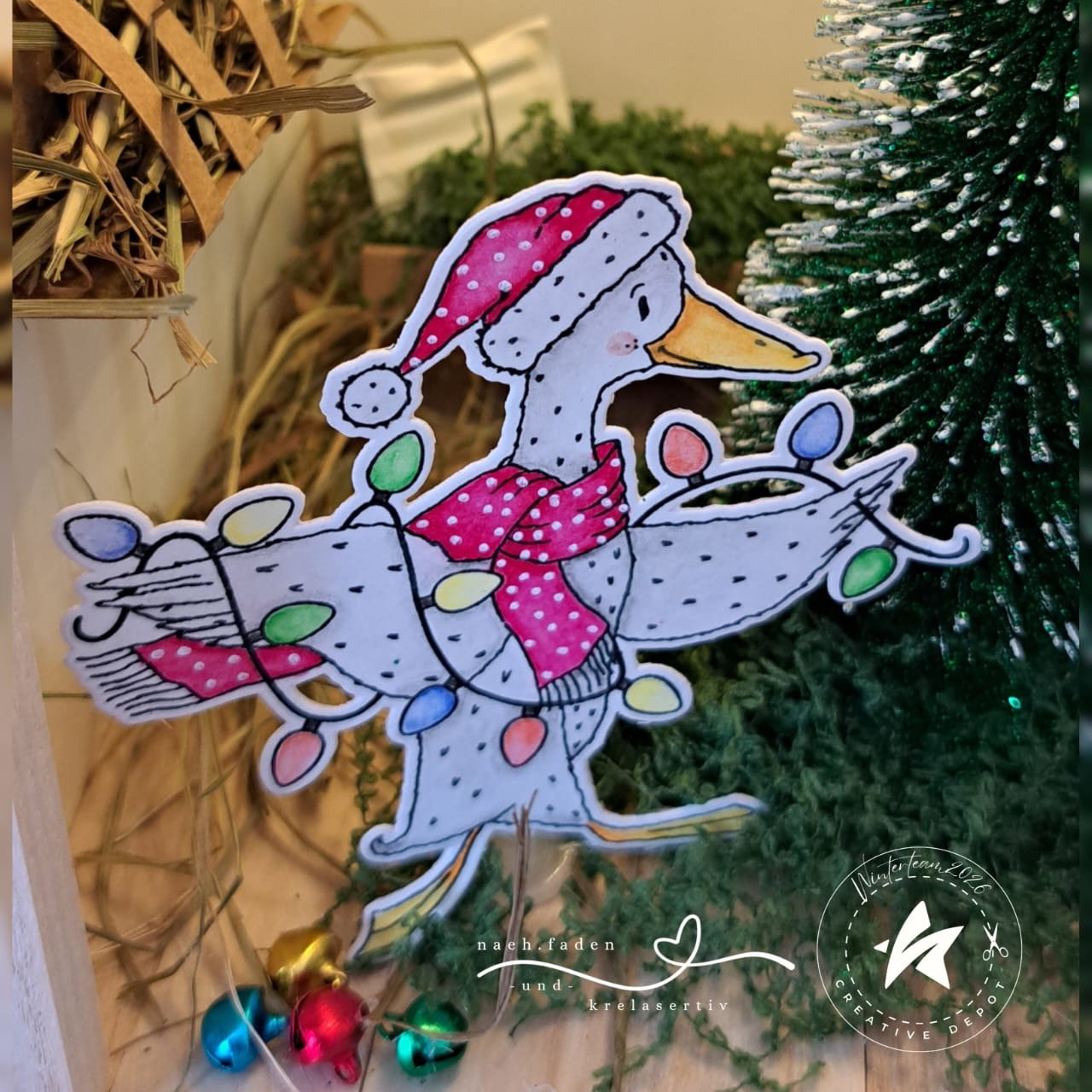Stempelset - Weihnachts-Laufenten