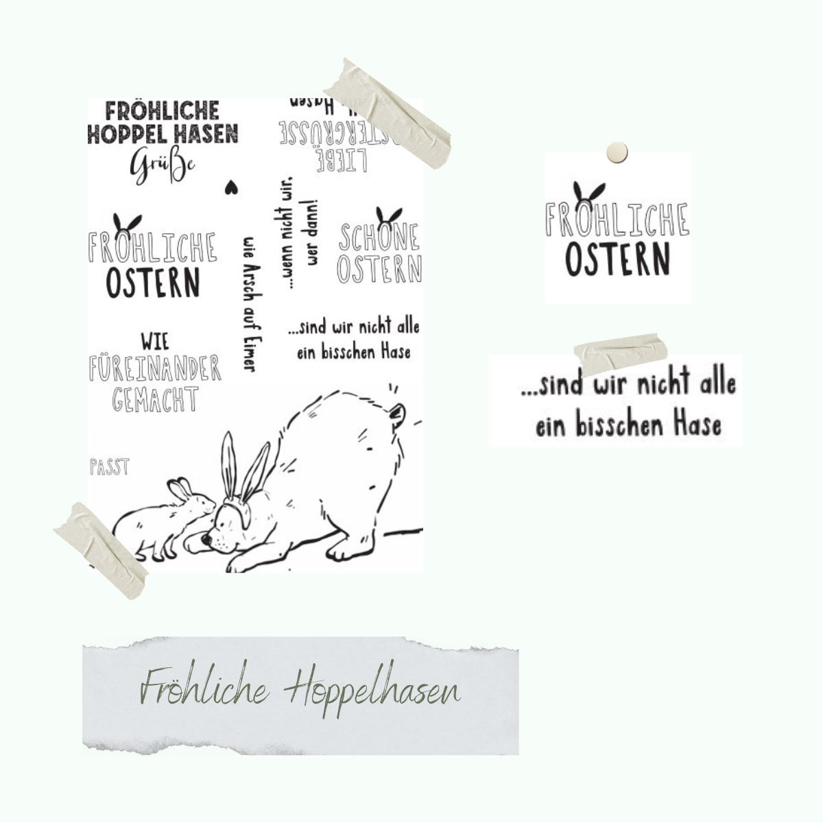 Stempelset - Fröhliche Hoppelhasen Stempelset - Fröhliche Hoppelhasen