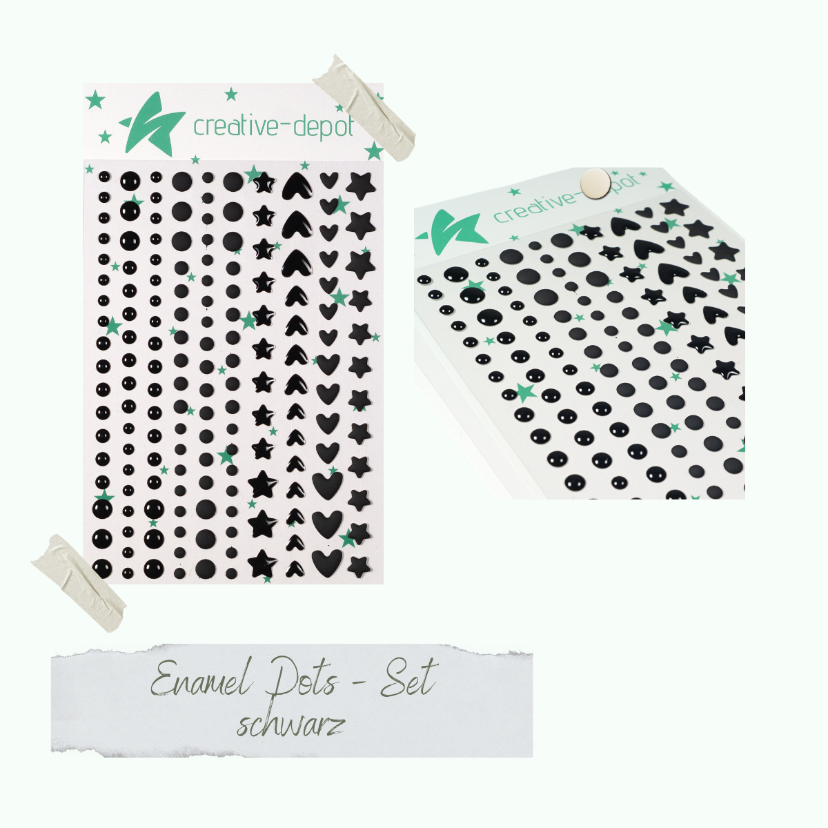 Enamel Dots - Schwarz