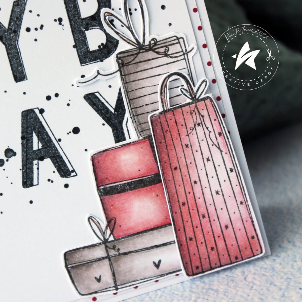 Stempelset - Carolas Layerspaß - Happy Bday - Hintergrund