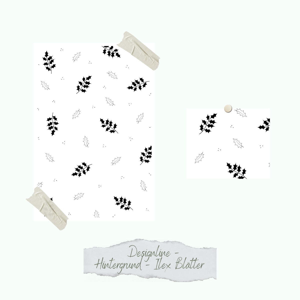 CD-St-906-Designline-Hintergrund-Ilex-Bl-tter