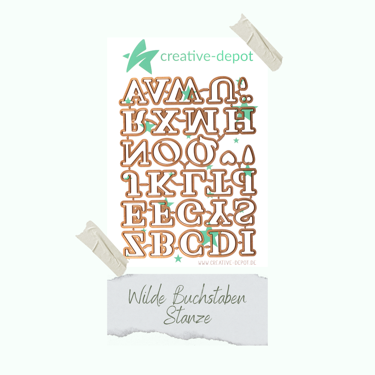 Die - Wilde Buchstaben Stanze