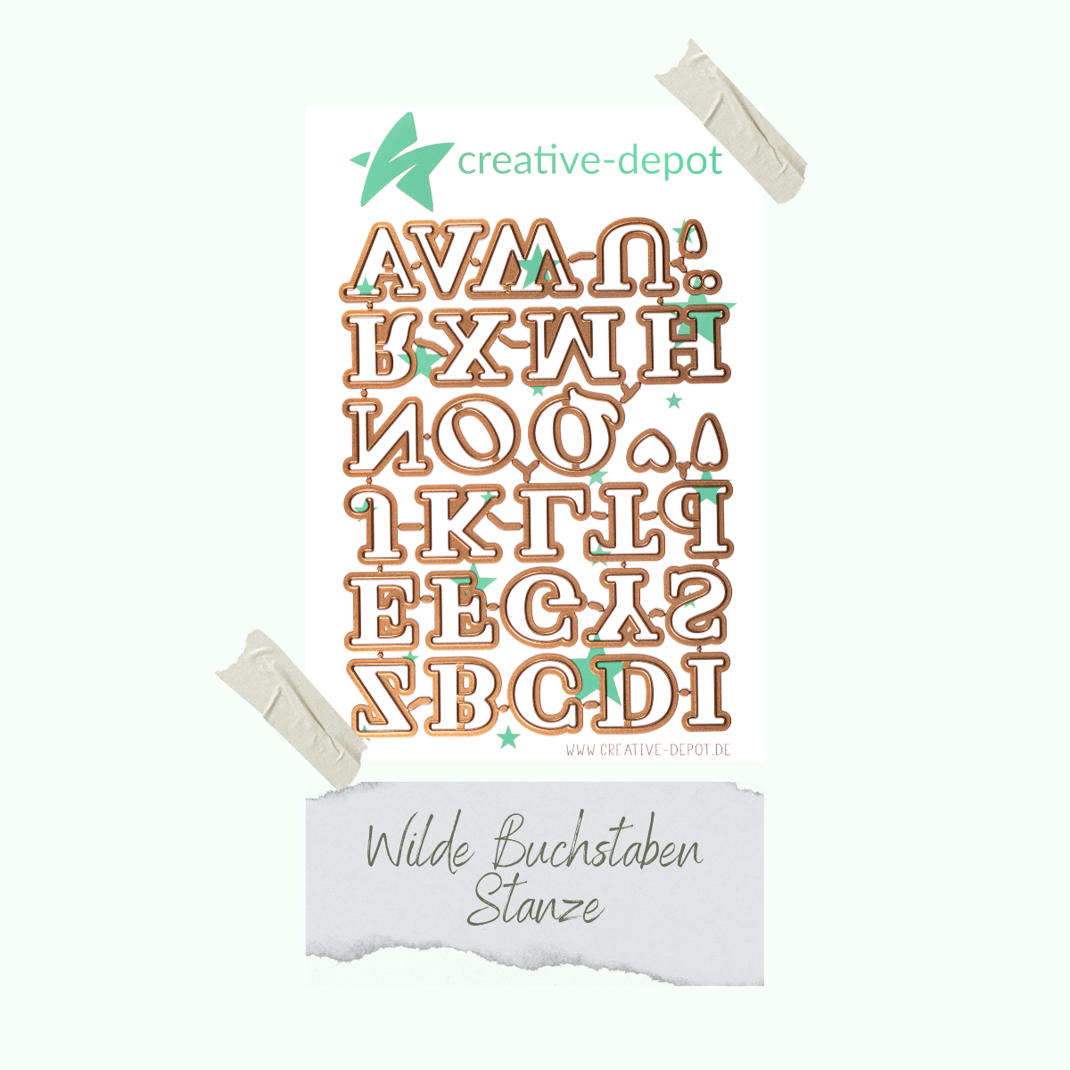 CD-Di-341_Wilde-Buchstaben-Stanze Die - Wilde Buchstaben Stanze