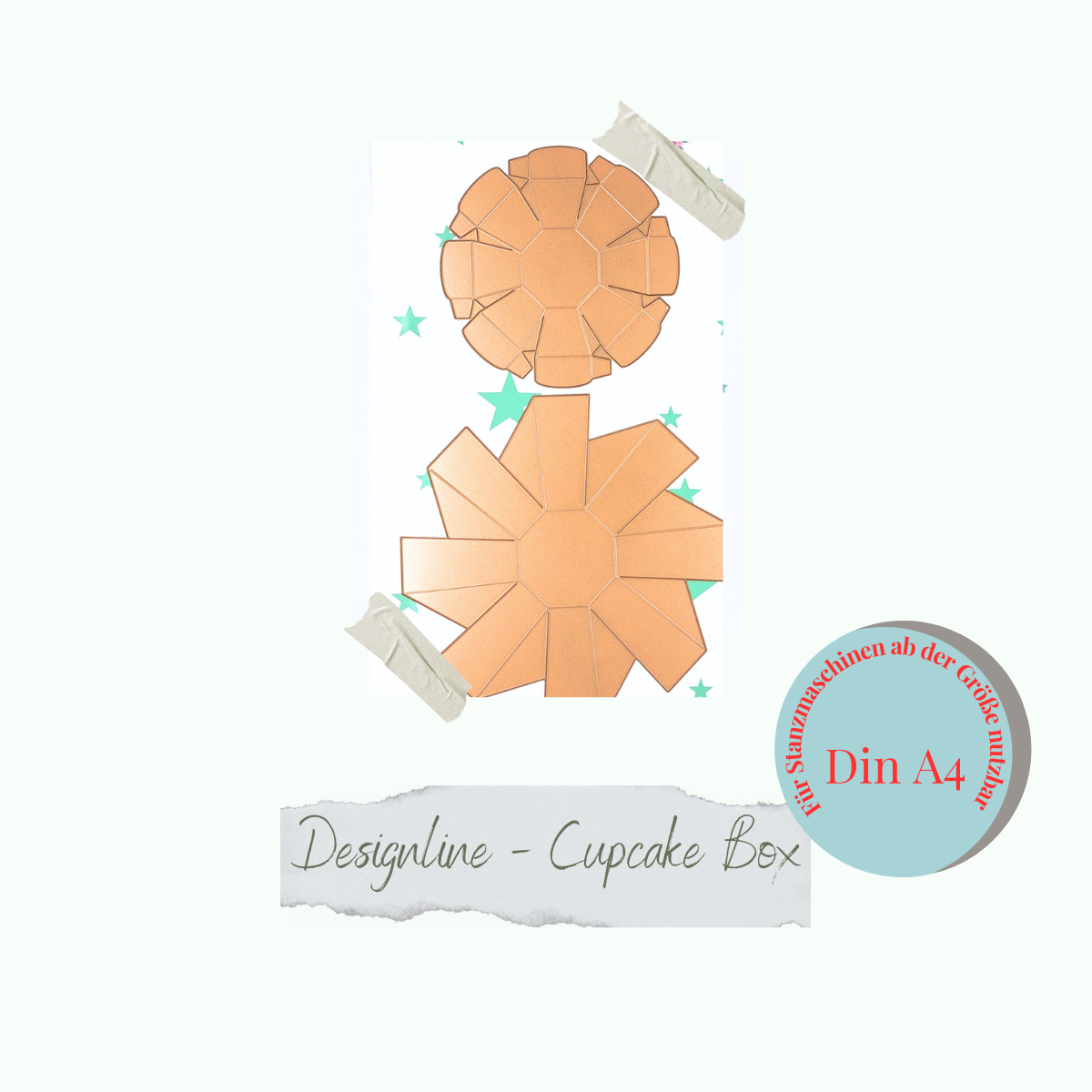 CD-Die-1189 Die - Designline - Cupcake Box