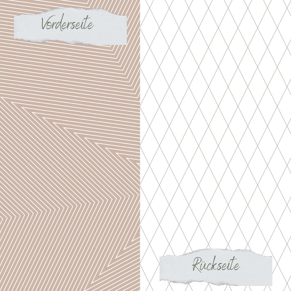 Designpapier - Scrapliebe - Dezembertagebuch - Sternhintergrund weiß/taupe - Doppelseitig bedruckt