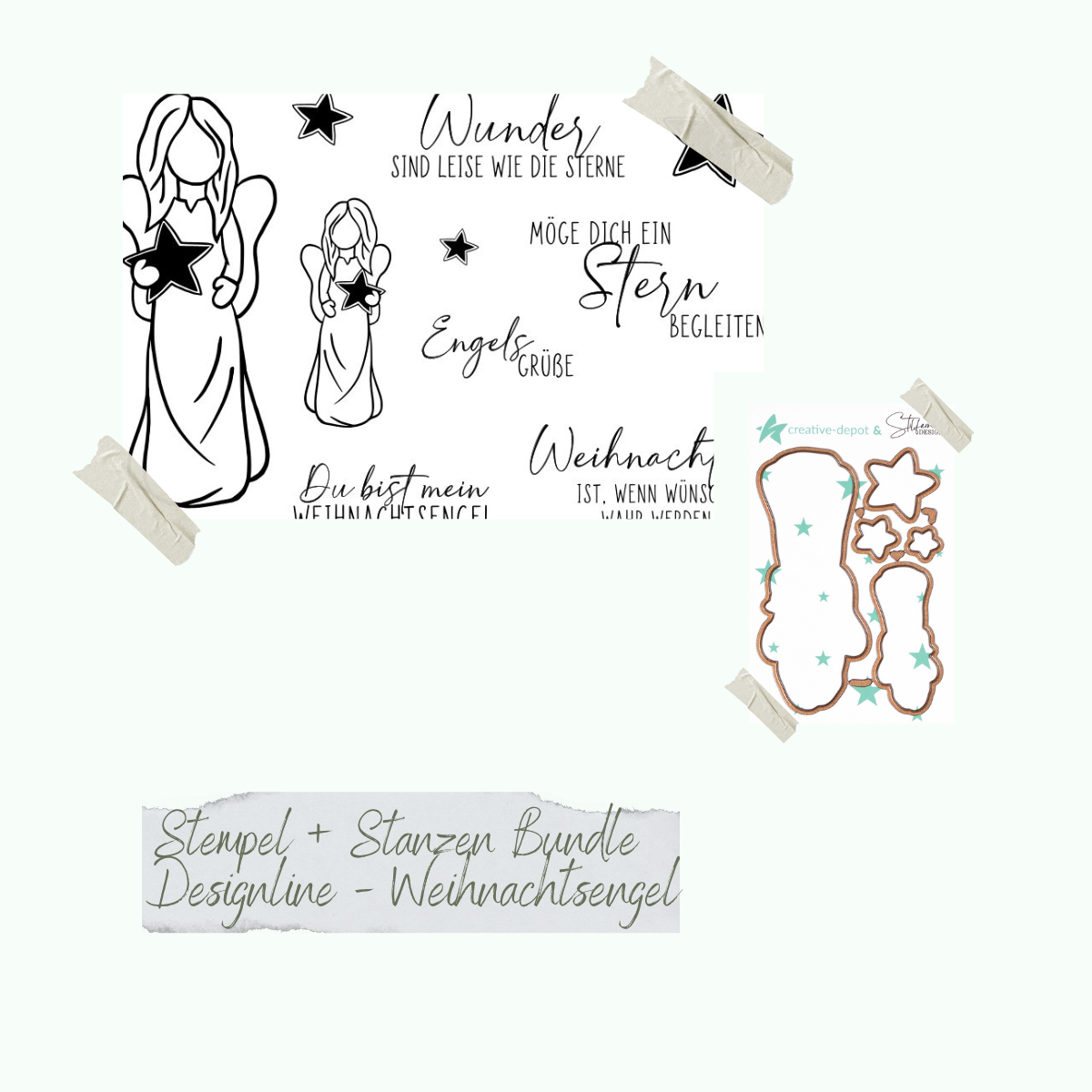 Bundle - Designline - Weihnachtsengel - Stempelset & Stanzen Bundle - Designline - Weihnachtsengel - Stempelset & Stanzen