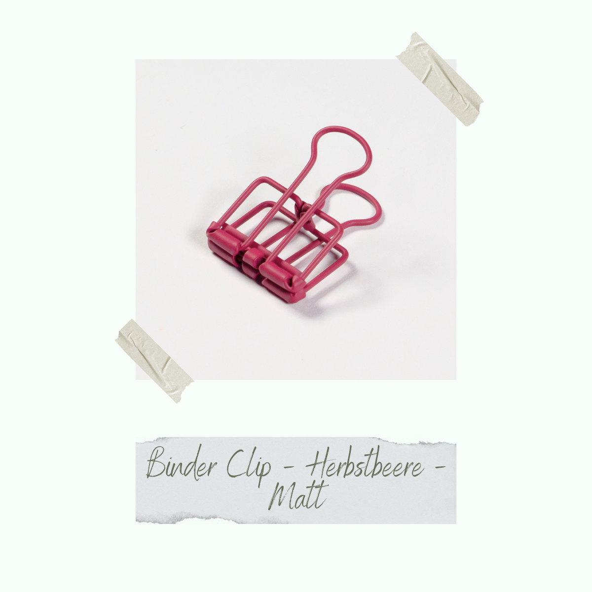CD-ZB-076_Binder-Clip-Herbstbeere-Matt Binder Clip - Herbstbeere