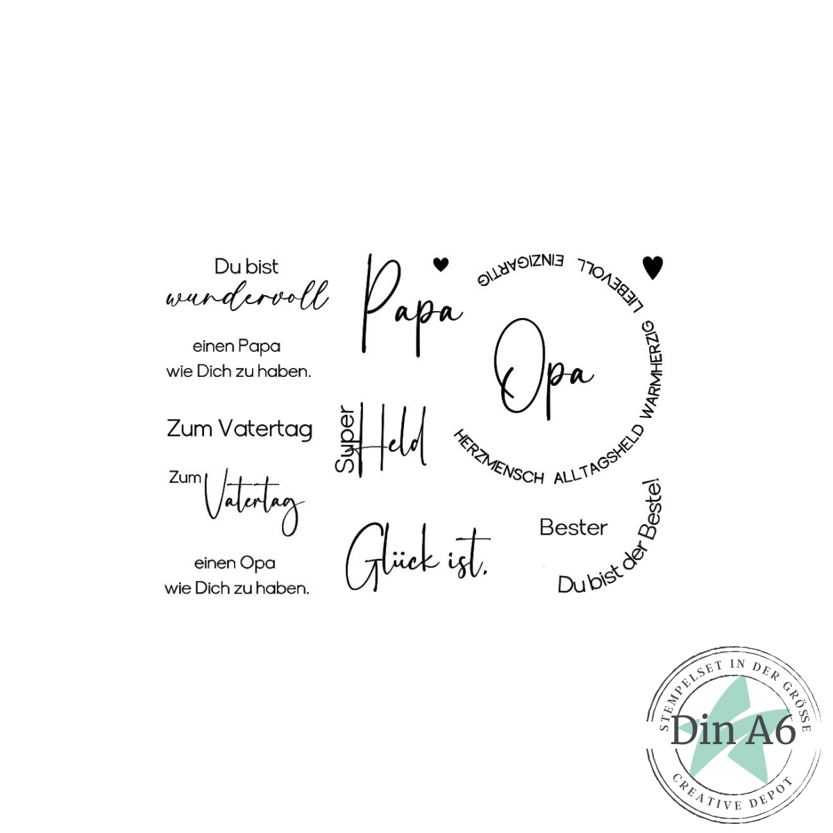 Stempelset - Papatag