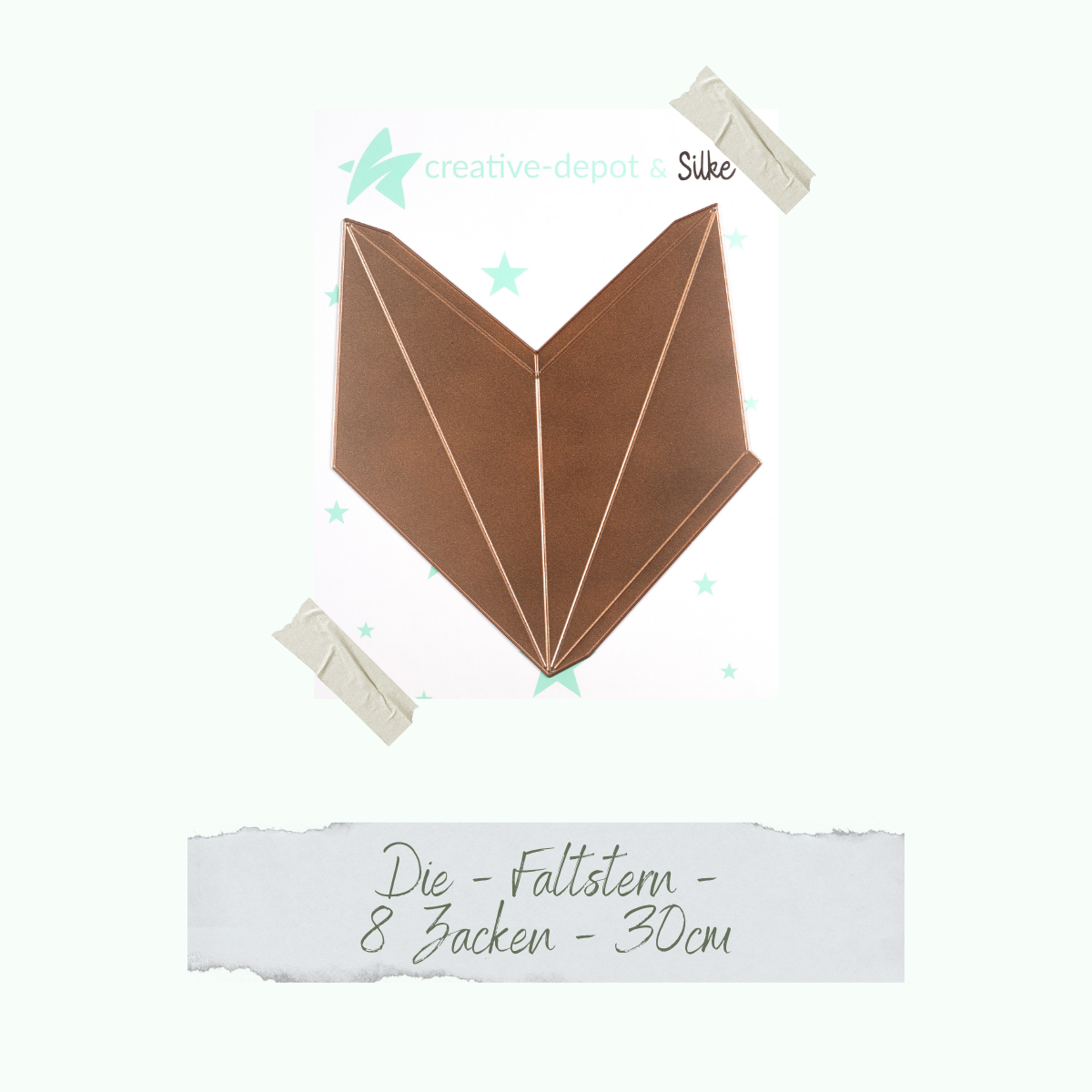 Die - Faltstern - 8 Zacken - 30 cm Die - Faltstern - 8 Zacken - 30 cm