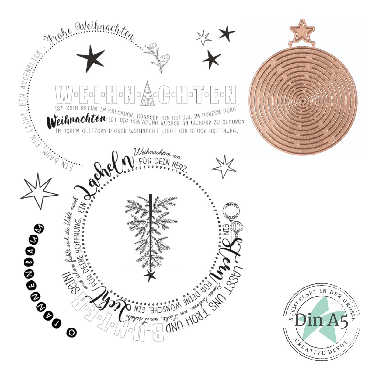 Bundle - O Tannenbaum-Kreistexte & Pop-Up Tannenbaum