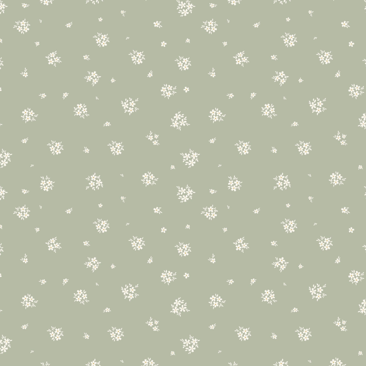 Designpapier - Streublümchen Altgrün