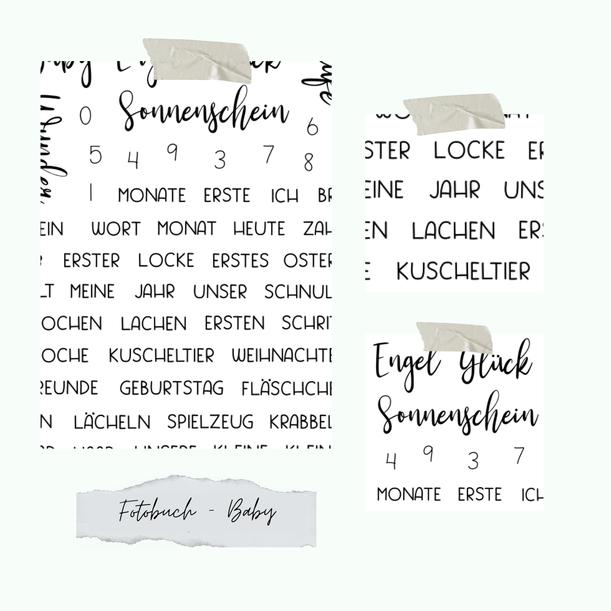 Stempelset Fotobuch Baby