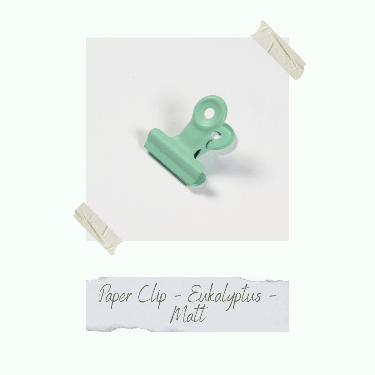 CD-ZB-105_Paper-Clip-Eukalyptus-Matt Paper Clip - Eukalyptus