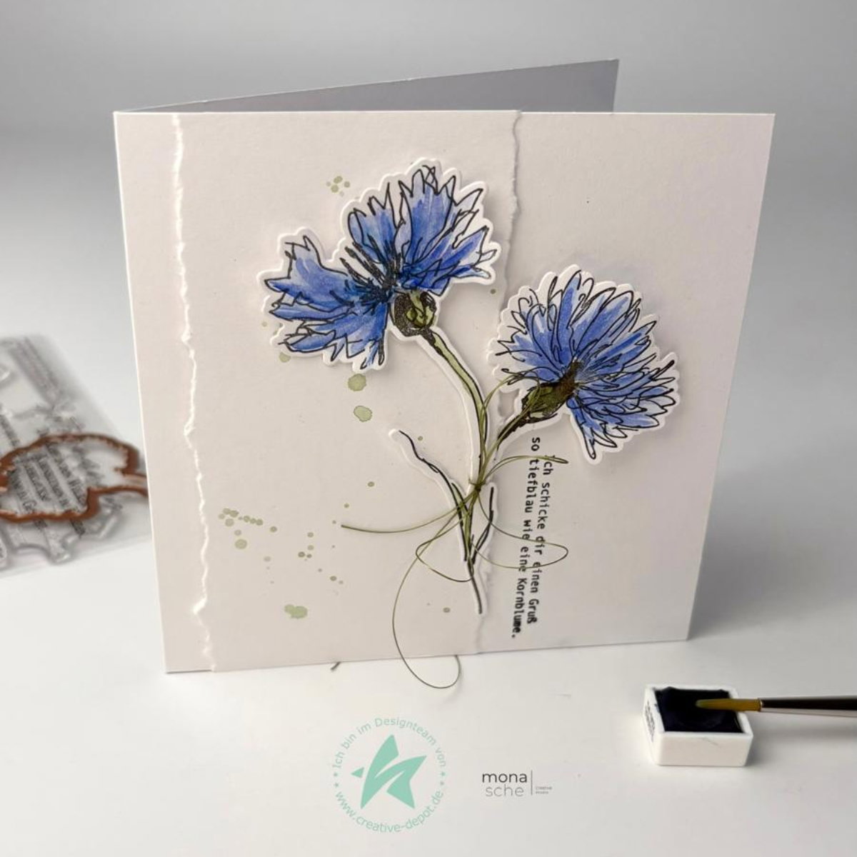 Stempelset - Kornblumen