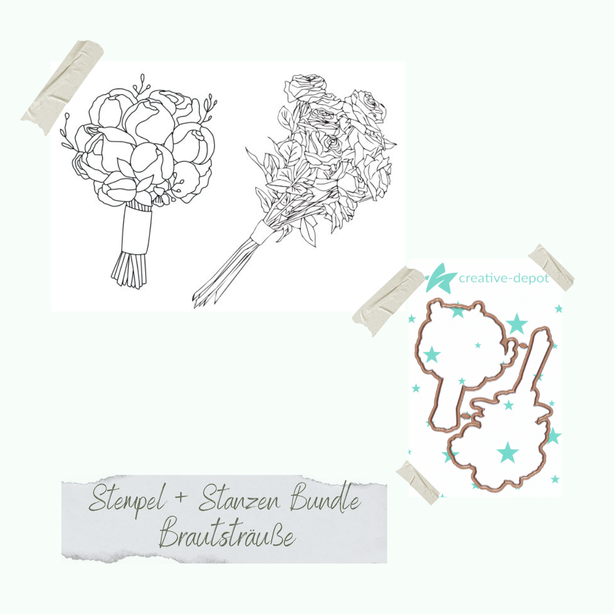 Bundle - Brautsträuße - Stempelset & Stanzen