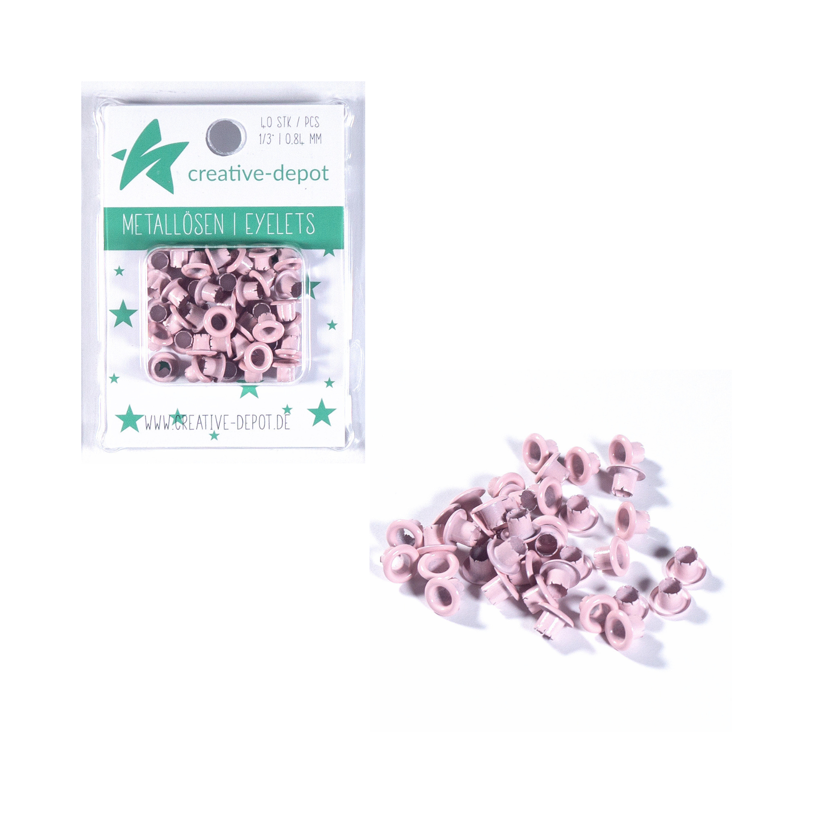 Eyelets - Pastell Flieder - 8mm