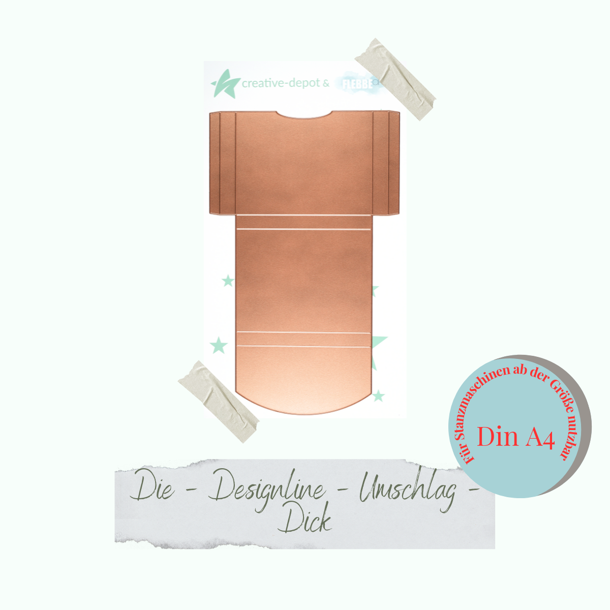 CD-Die-1282 Die - Designline - Umschlag - dick