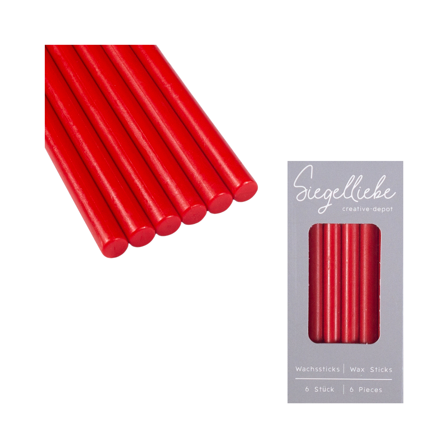 Bâtons de cire - Hellrot - Siegelliebe