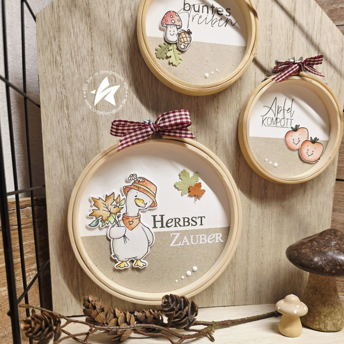 Stempelset - Kleiner Herbst Gans groß