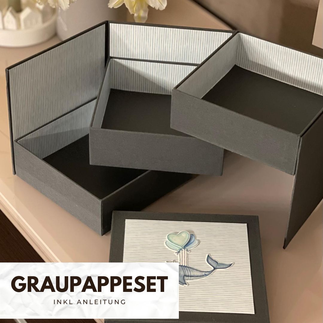 Zauberschachtel - Graupappe Set inkl.  Anleitung