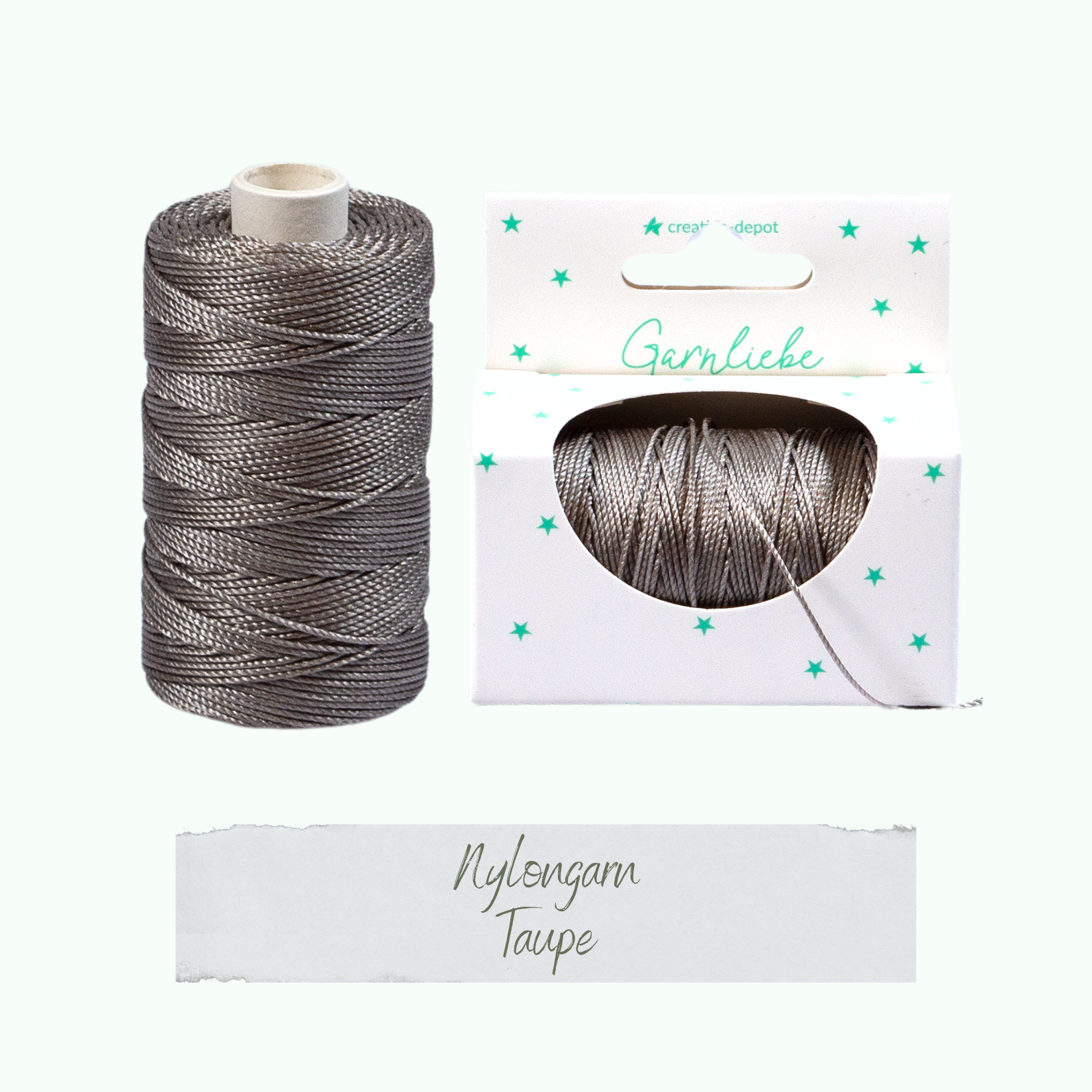 Nylongarn - Taupe - Garnliebe  Nylongarn - Taupe - Garnliebe