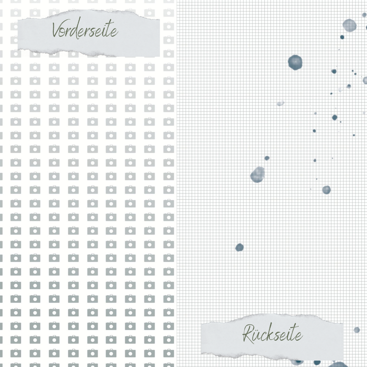 Designpapier - Designline - Scrapliebe - Reise - Mini-Karos - Doppelseitig bedruckt