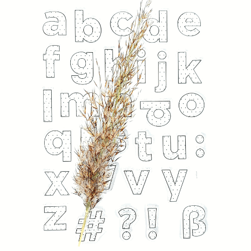 StempelsetAlphabetKleinschlichtePunkte Stempelset - Alphabet - Klein - schlichte Punkte