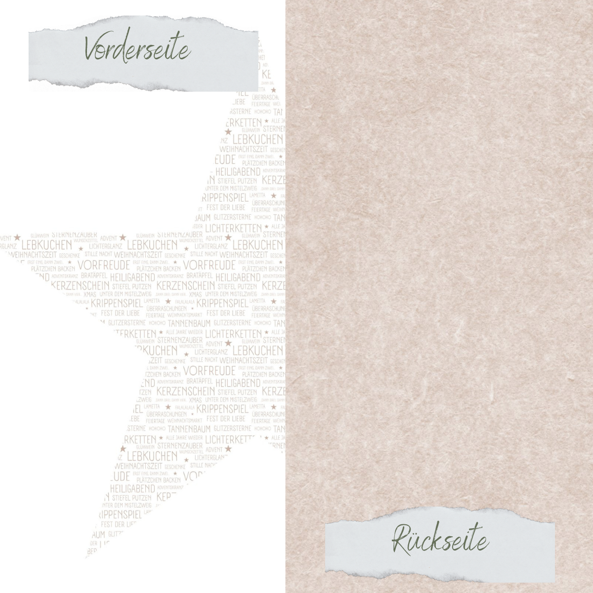 Designpapier - Scrapliebe - Dezembertagebuch - Strohpapier - Latte - Doppelseitig bedruckt