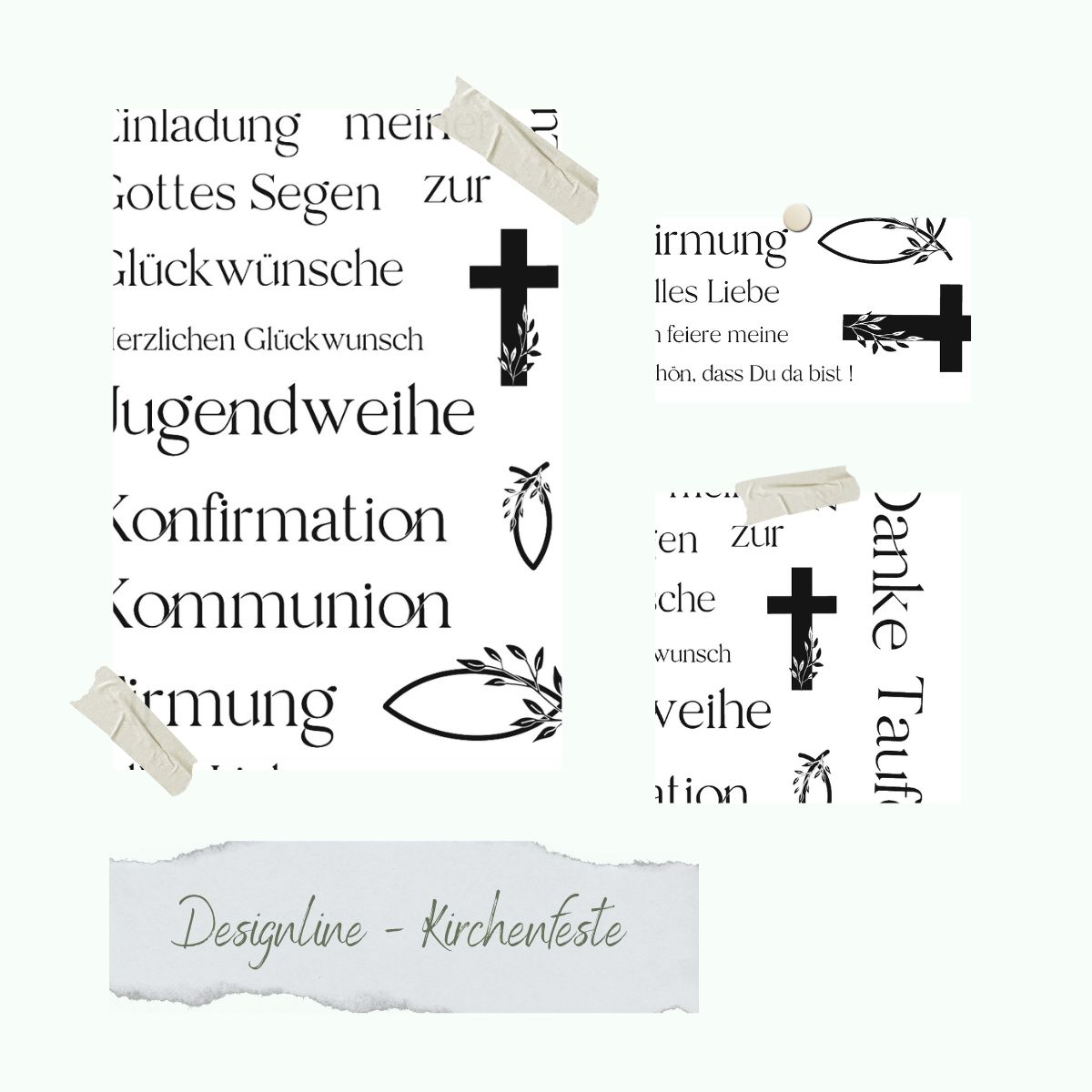 Stempelset - Designline - Kirchenfeste