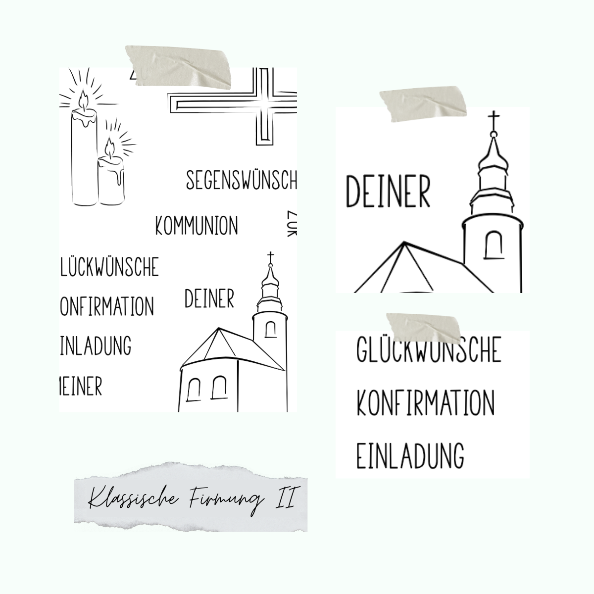 Klassische-Firmung-II Stempelset Klassische Firmung II