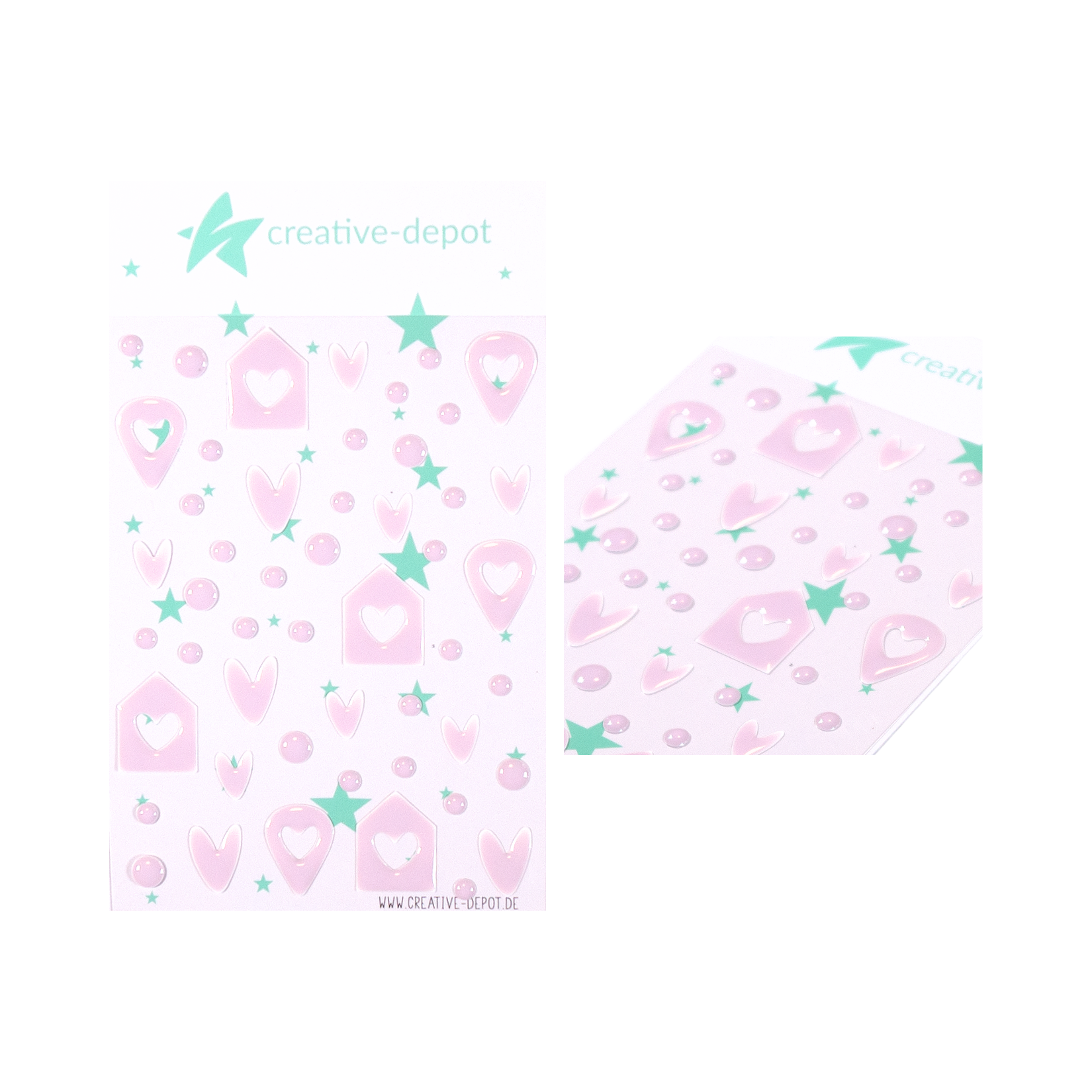 Enamel Dots - Häuschen Mix - Pastell Flieder