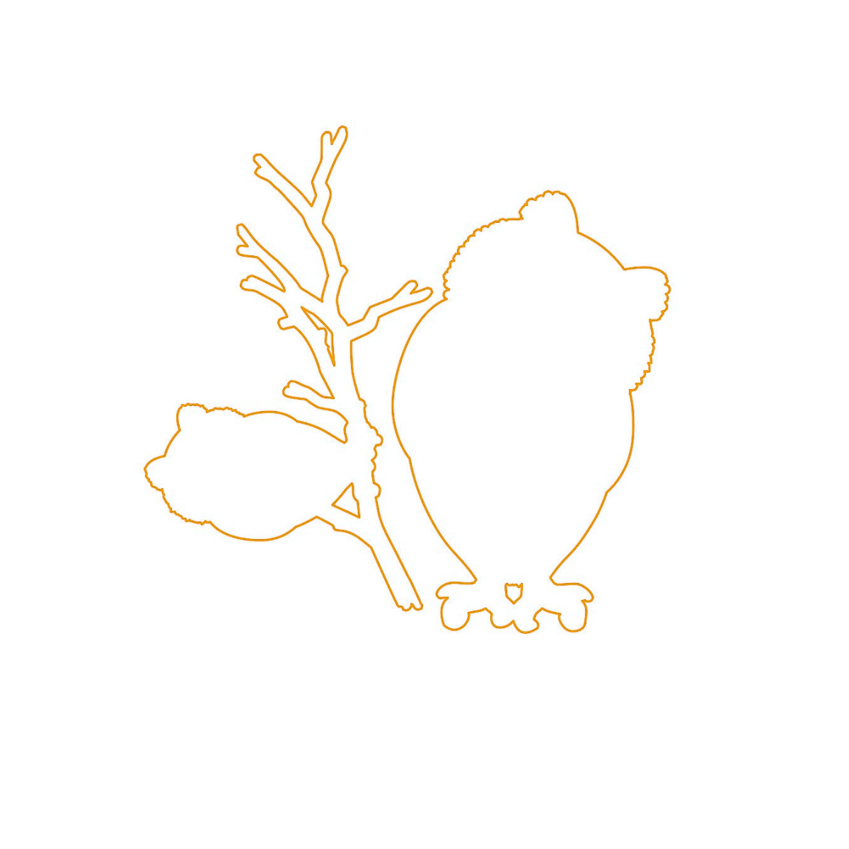 Die - Eule XL - Outline