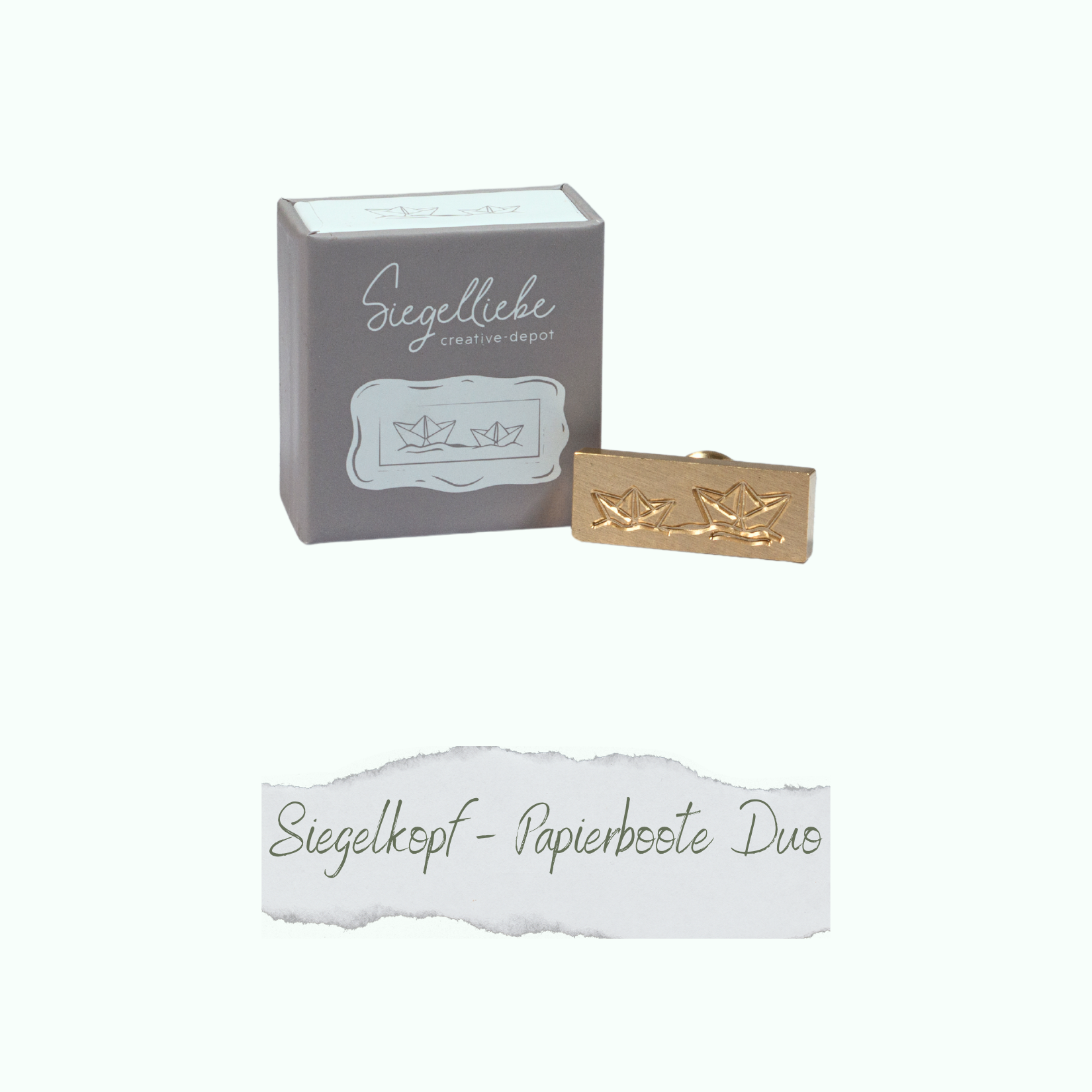 Siegelkopf - Papierboote Duo - Siegelliebe Siegelkopf - Papierboote Duo - Siegelliebe