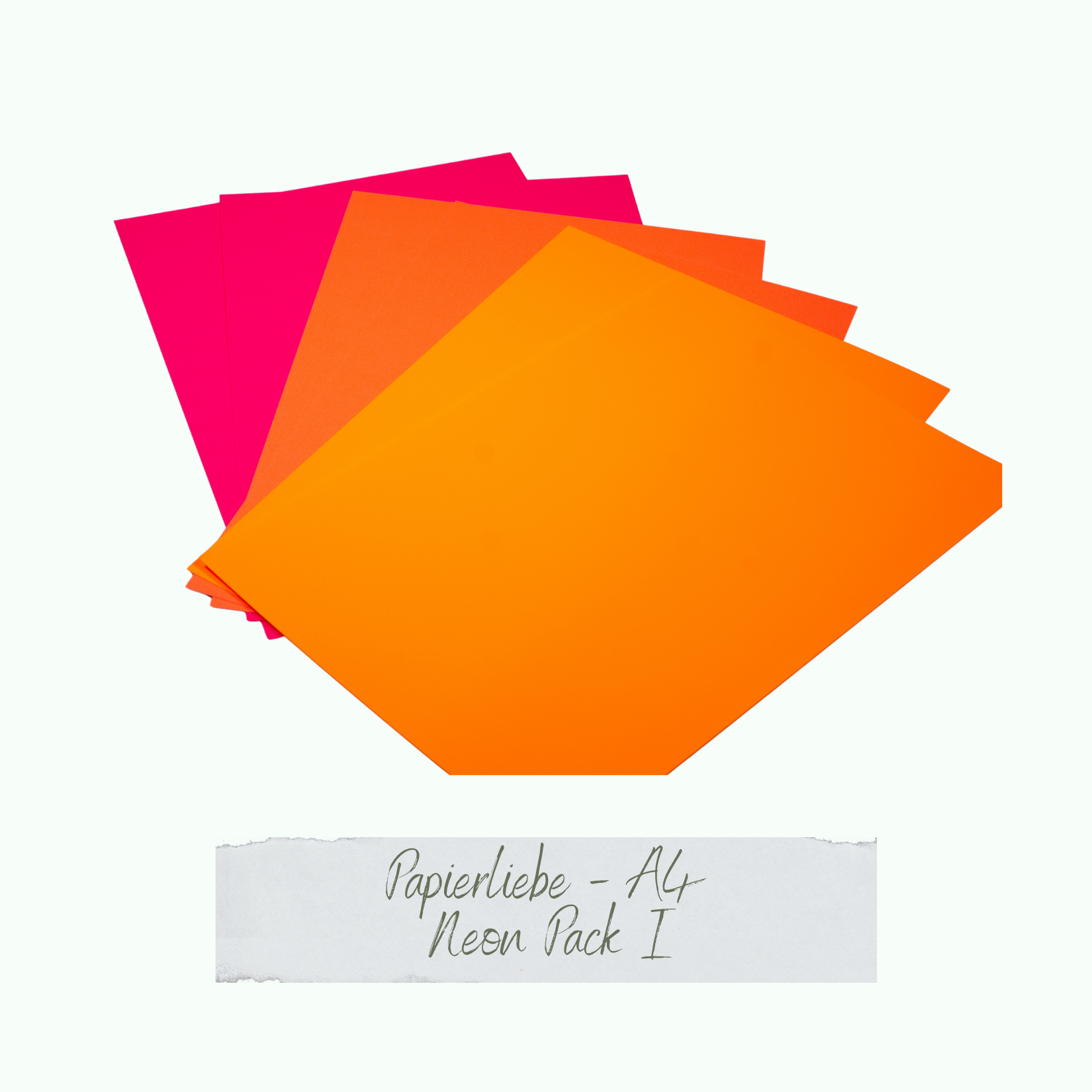 Papierpack - Neon I - A4 - 250g/m² - Papierliebe