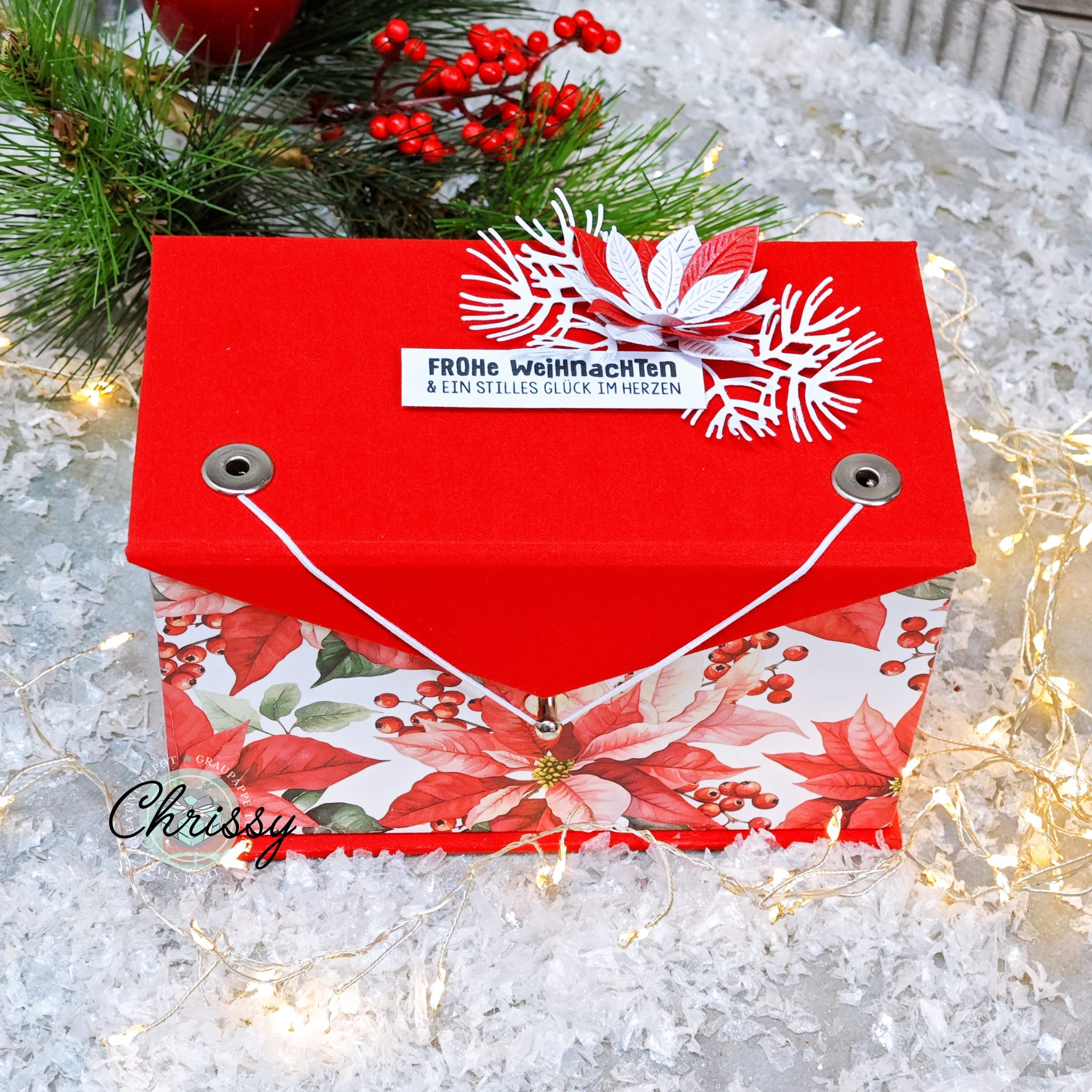Designer paper – Magnificent poinsettia