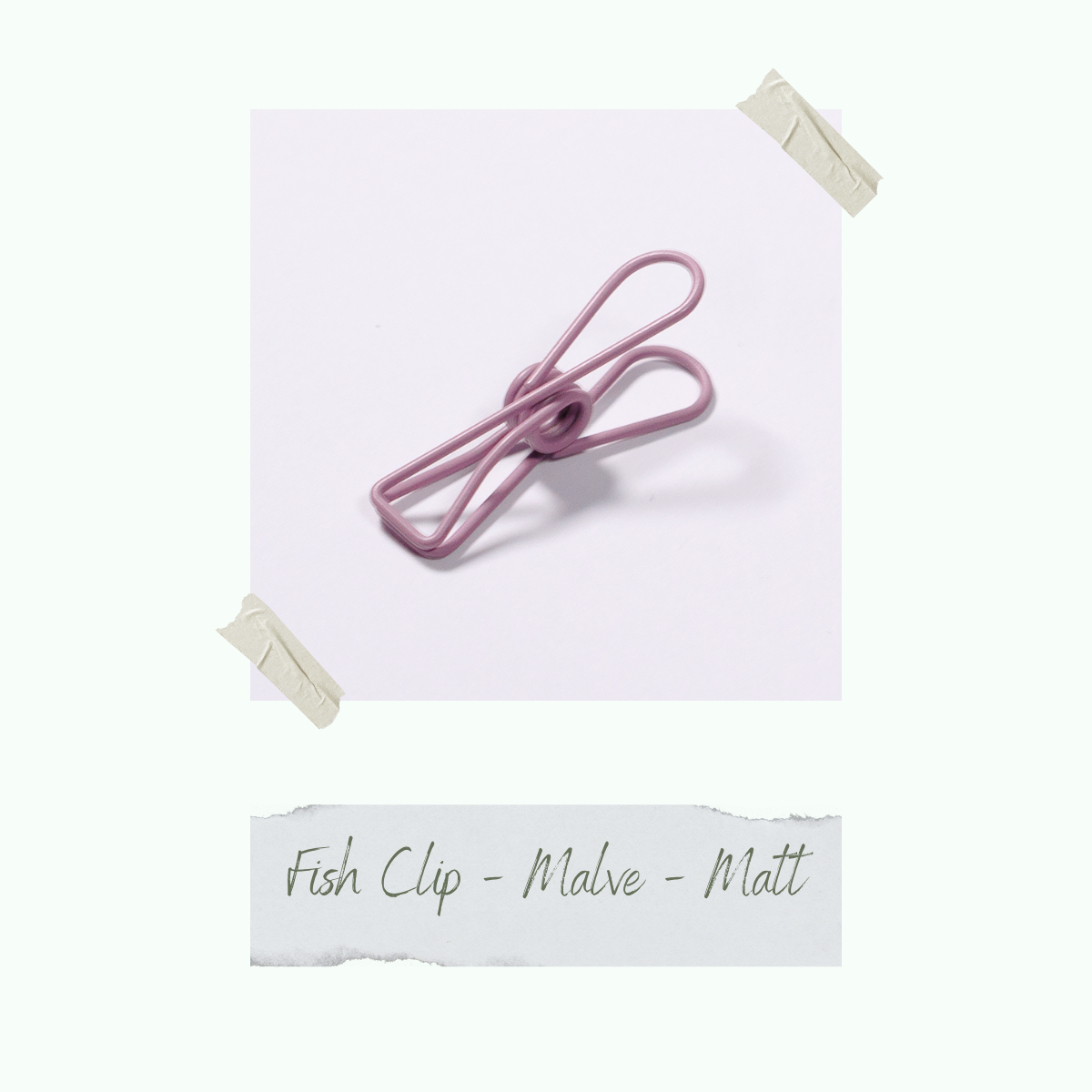 CD-ZB-044_Fish-Clip-Malve-Matt-einzeln Fish Clip - Malve - Matt