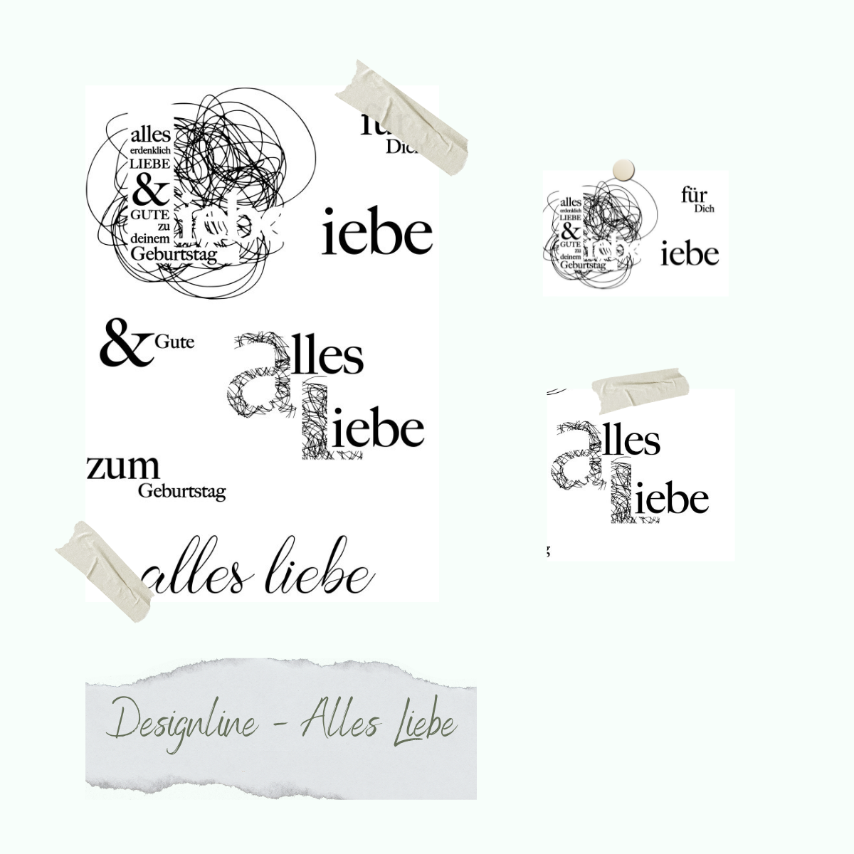 CD-Stt-1194-Designline-Alles-Liebe Stempelset - Designline - Alles Liebe