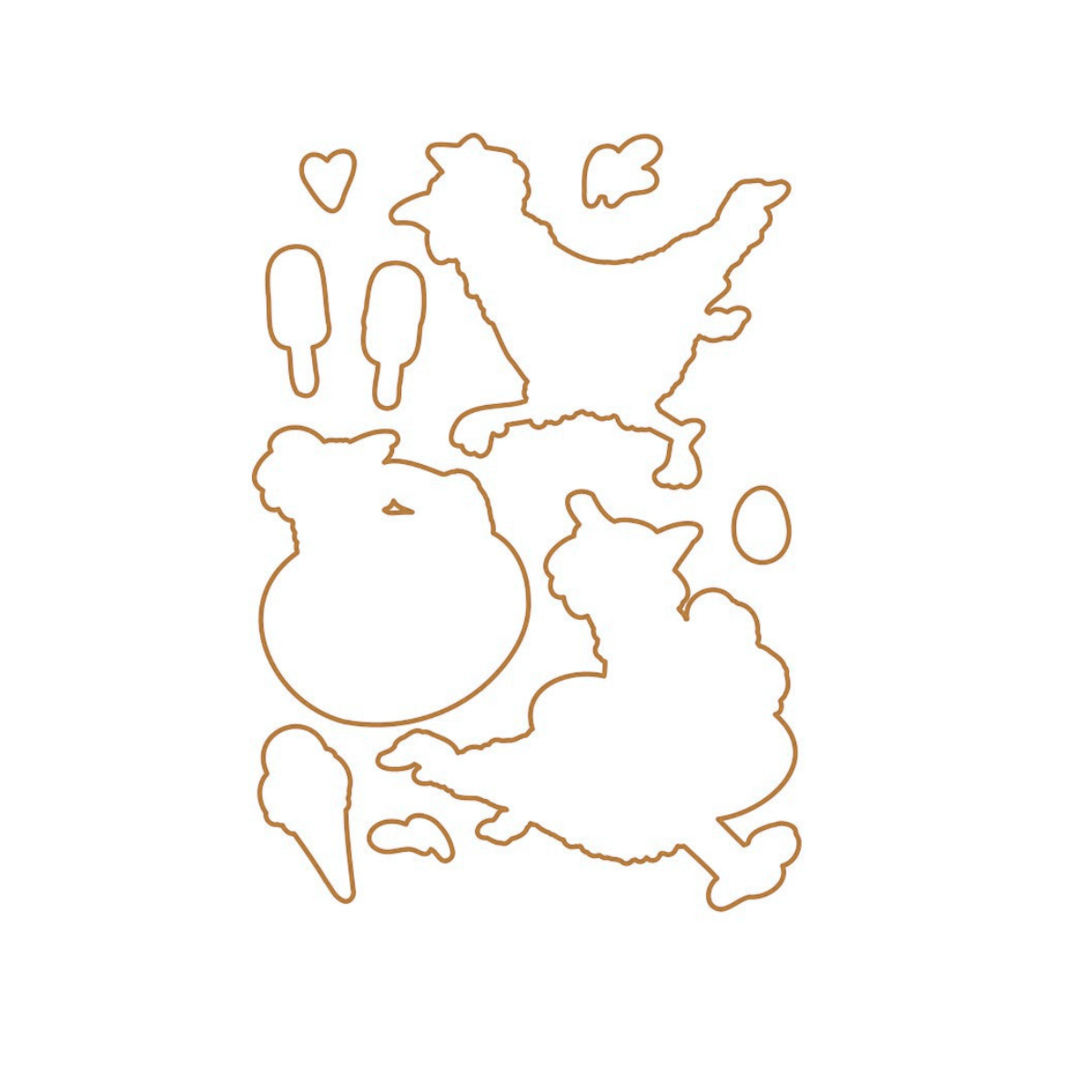 Die - Sommerhühner - Outline